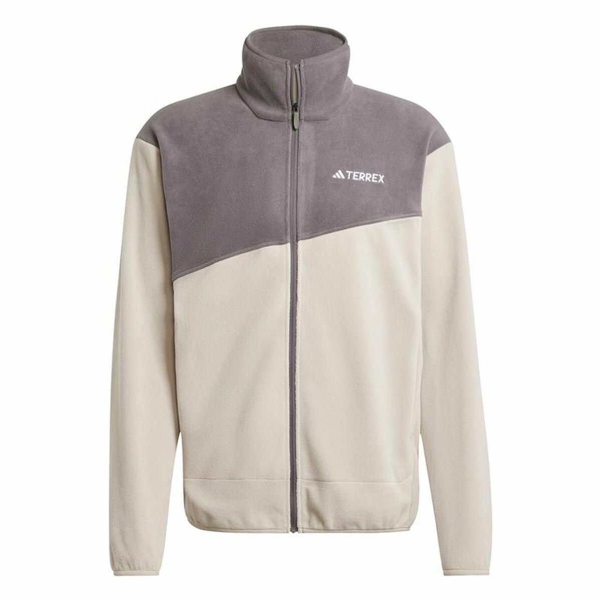 Adidas Terrex Multi Full Zip fleecejakke - Beige - Herre (XL)