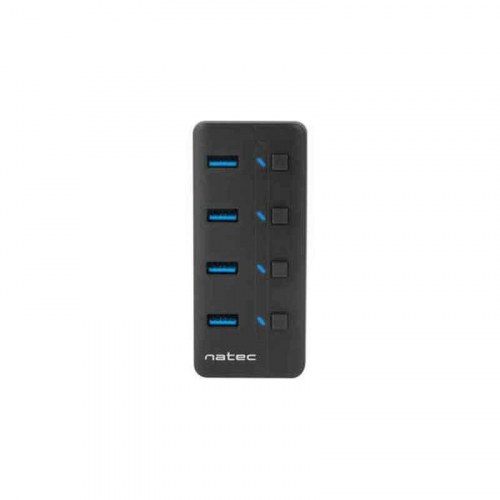 USB hub Natec NHU-1557 - 4 porte USB-A 3.2 Gen 1, sort