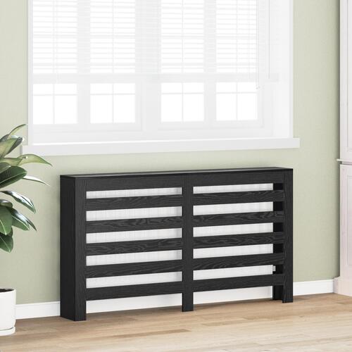 Radiatorskjuler Sort Eg 149x20x82 cm Teknisk Træ