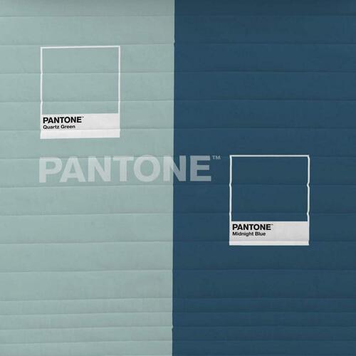 Sengetæppe (vattæppe) Two Colours Pantone UK king size seng (250 x 260 cm)