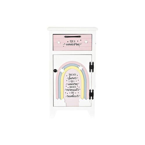 Natbord Børns Grå Pink Hvid Gul (40 x 29 x 73,5 cm) (OUTLET A)