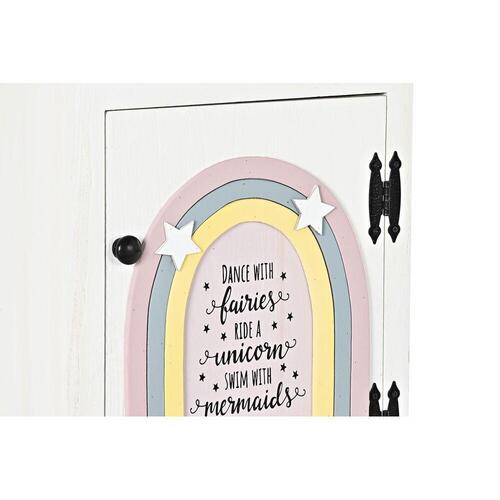 Natbord Børns Grå Pink Hvid Gul (40 x 29 x 73,5 cm) (OUTLET A)