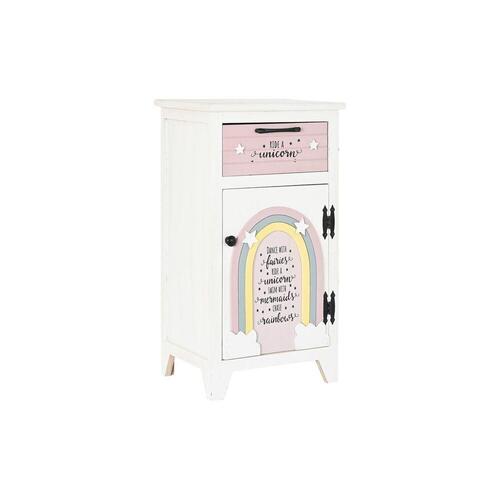 Natbord Børns Grå Pink Hvid Gul (40 x 29 x 73,5 cm) (OUTLET A)