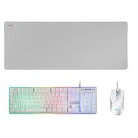 Tastatur og mus Mars Gaming 3IN1 Fransk Sort