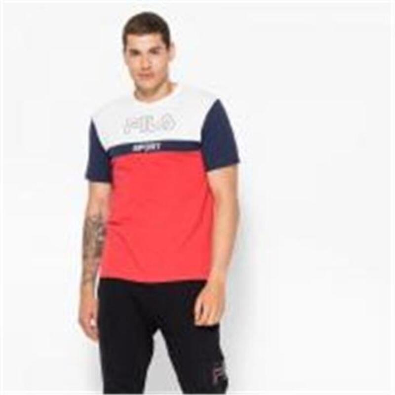 Fila kortærmet T-shirt til mænd - hvid (XS)