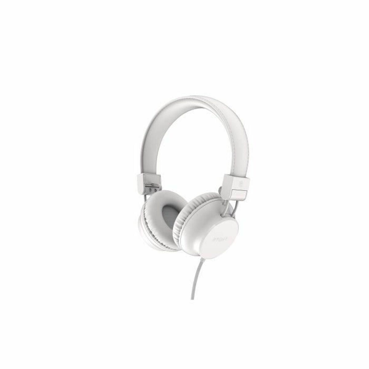 Ryght on-ear hovedtelefoner - hvid, kablet