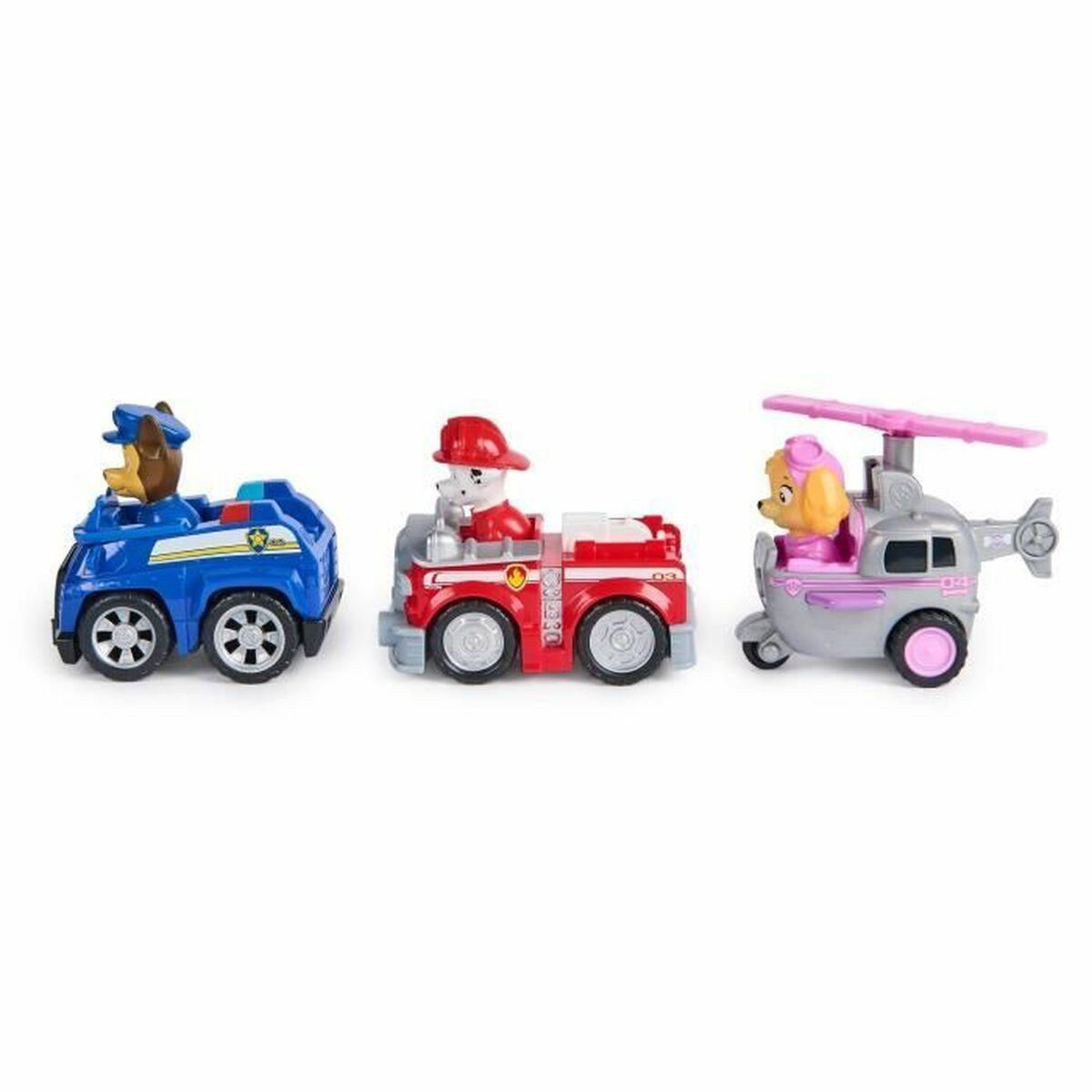 Spin Master Paw Patrol Pullback køretøjer - sæt med 3 (rød/multifarvet)