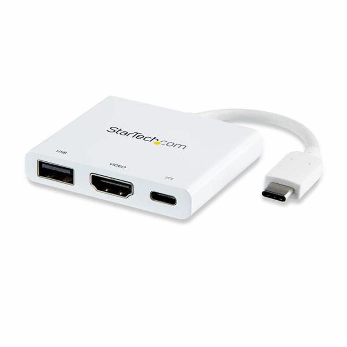 Startech CDP2HDUACPW USB-C til HDMI multiadapter 4K - Hvid
