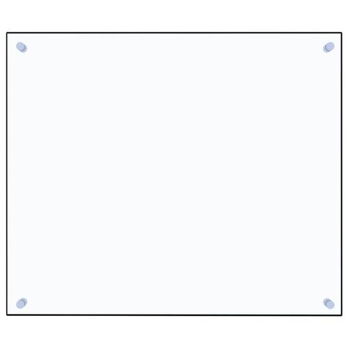 Stænkplade 70x60 cm hærdet glas gennemsigtig