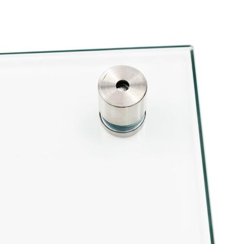 Stænkplade 70x60 cm hærdet glas gennemsigtig