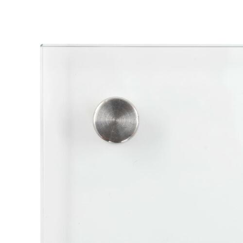 Stænkplade 70x60 cm hærdet glas gennemsigtig
