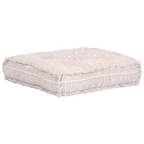 Enkelt puf modulær stof beige