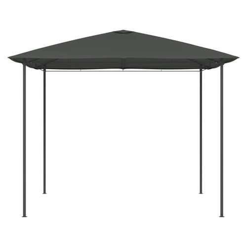 Pavillon 3x3x2,6 m 160 g/m² antracitgrå