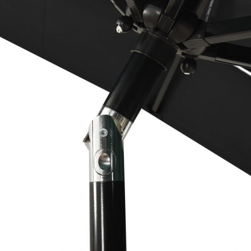 Parasol med 3 niveauer 2 x 2 m - sort