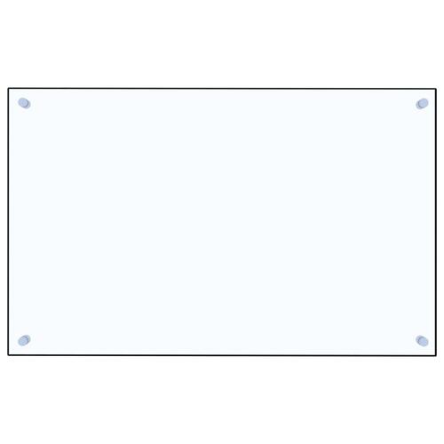 Stænkplade 80x50 cm hærdet glas gennemsigtig