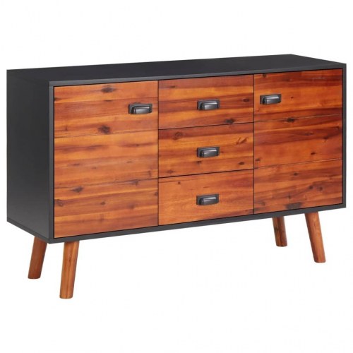 Skænk 110x35x70 cm massivt akacietræ og MDF