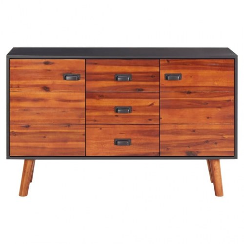 Skænk 110x35x70 cm massivt akacietræ og MDF