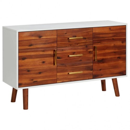 Skænk 110x35x70 cm massivt akacietræ og MDF