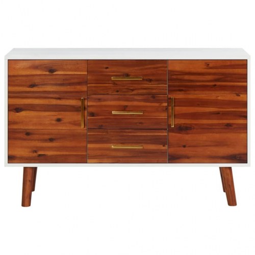 Skænk 110x35x70 cm massivt akacietræ og MDF