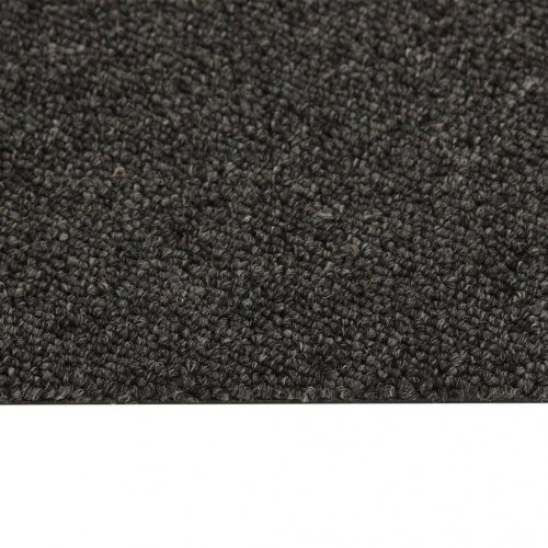 Tæppefliser 16 stk. 25x100 cm 4 m² antracitgrå