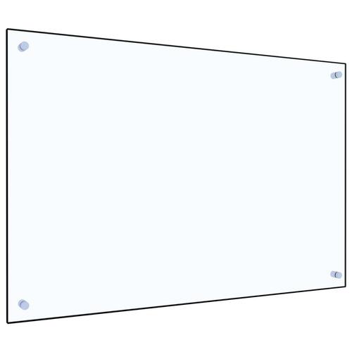Stænkplade 90x60 cm hærdet glas gennemsigtig