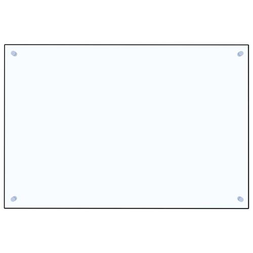 Stænkplade 90x60 cm hærdet glas gennemsigtig