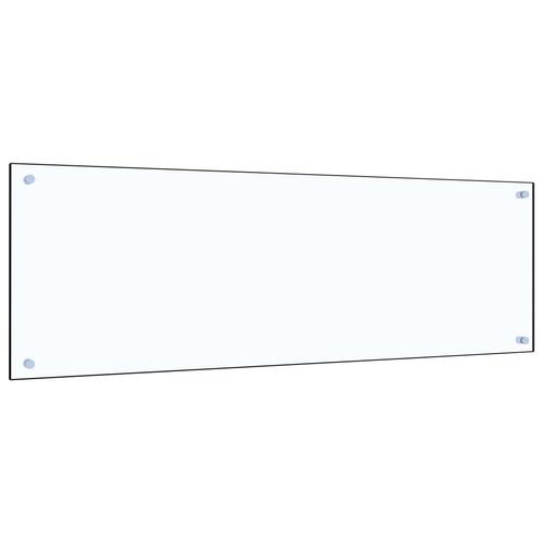 Stænkplade til køkkenet 120 x 40 cm hærdet glas transparent