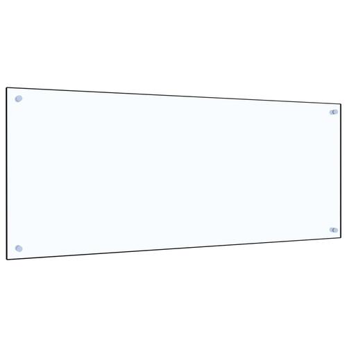 Stænkplade til køkkenet 120 x 50 cm hærdet glas transparent