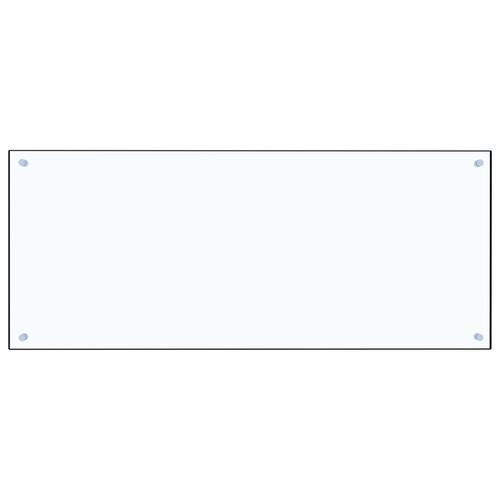 Stænkplade til køkkenet 120 x 50 cm hærdet glas transparent