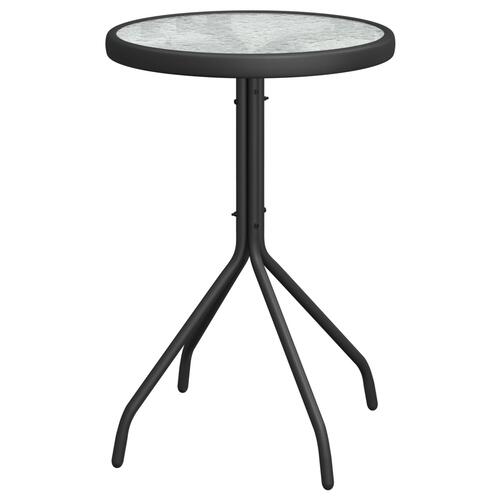 3-delt have bistro sæt sort textilene og stål