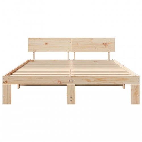 Sengestel 150 x 200 cm i massiv fyrretræ - naturfarvet