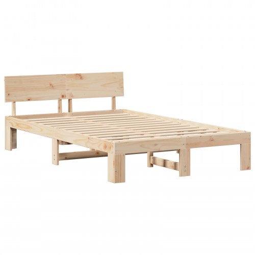 Sengestel naturfarvet 140 x 190 cm i massiv fyrretræ