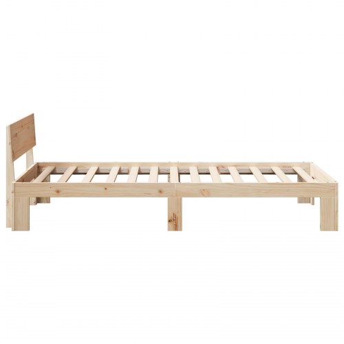 Sengestel naturfarvet 90 x 200 cm i massiv fyrretræ