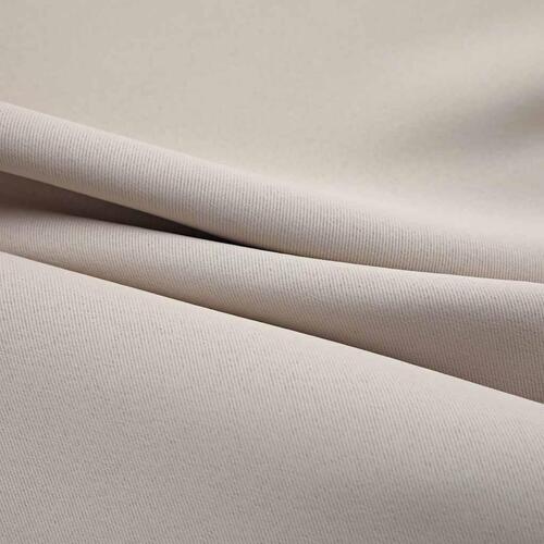 Lysdæmpende gardiner med ringe 2 stk. beige 97x160 cm stof