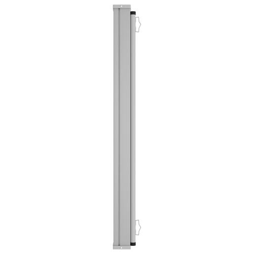 Sammenrullelig sidemarkise til terrassen 600x170 cm brun