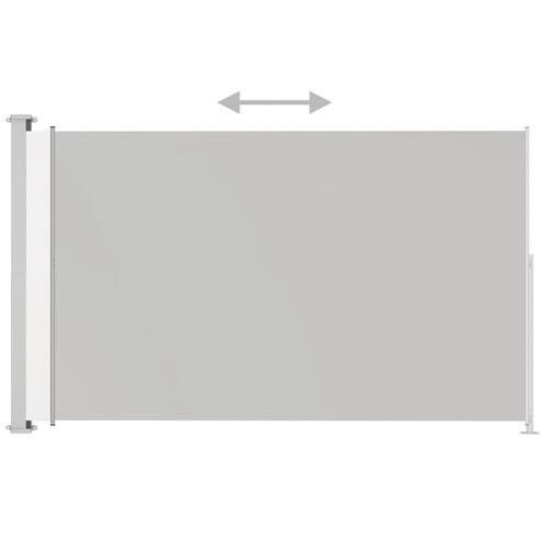 Sammenrullelig sidemarkise til terrassen 220x300 cm cremefarvet