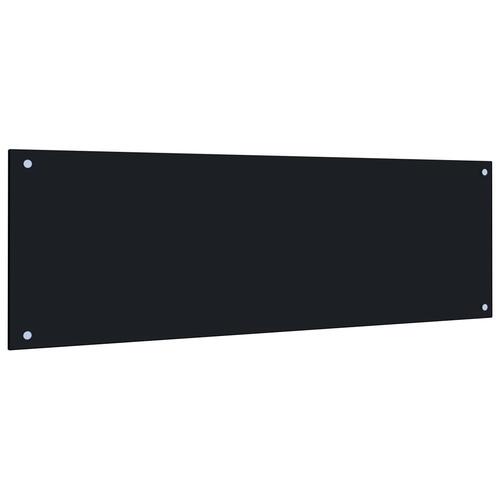 Stænkplade til køkkenet sort 120 x 40 cm hærdet glas