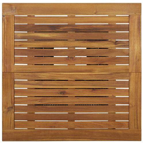 Barbord 80x80x110 cm polyrattan og massivt akacietræ grå