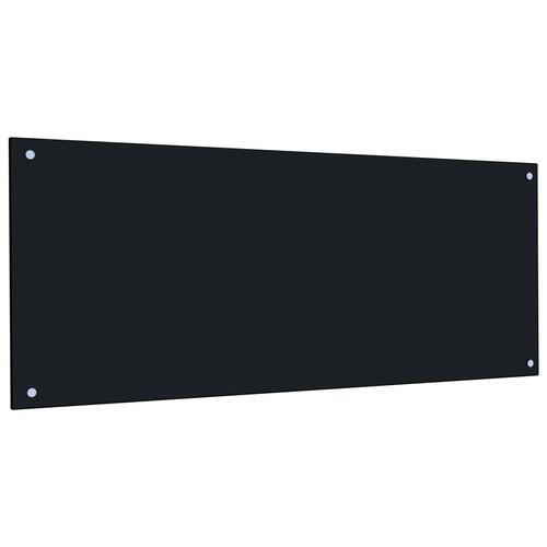 Stænkplade til køkkenet sort 120 x 50 cm hærdet glas