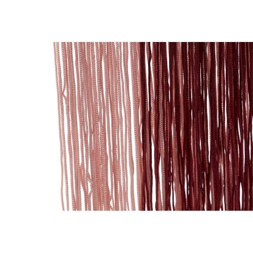 Vægspejl med frynser - bourgogne/lyserød, 33,5 × 54 cm (sæt á 2)