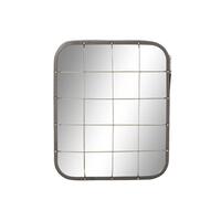 Vægspejl Sort Metal Gylden (45.5 x 7.5 x 55 cm)