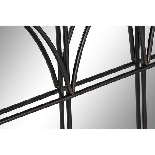 Vægspejl Sort Metal (76 x 4 x 76 cm)