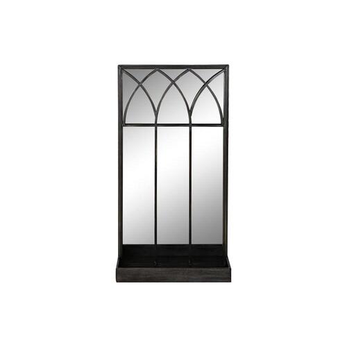 Spejl med Montagebøjler Sort Metal Spejl 40 x 12 x 80 cm