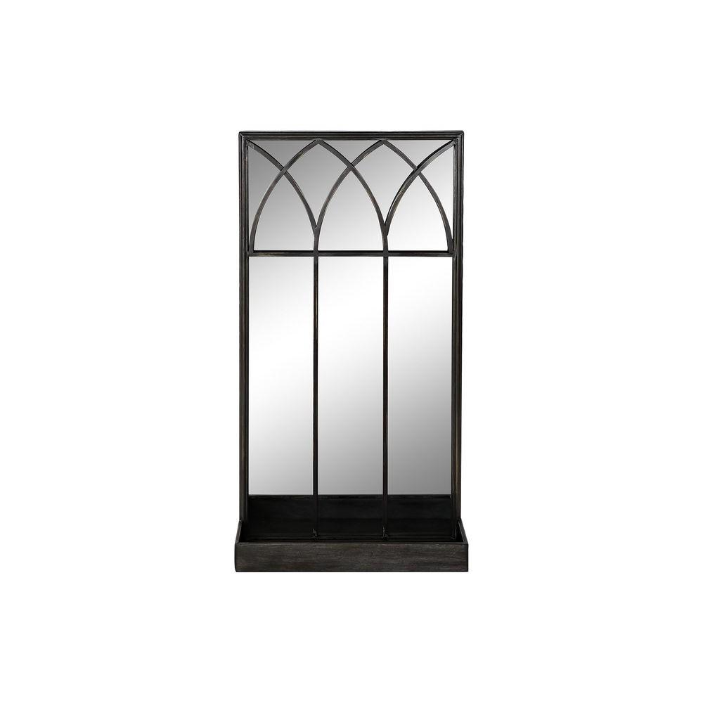 Spejl med Montagebøjler Sort Metal Spejl 40 x 12 x 80 cm