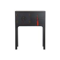 Konsol Sort Multifarvet Træ Gran Træ MDF 63 x 26 x 83 cm