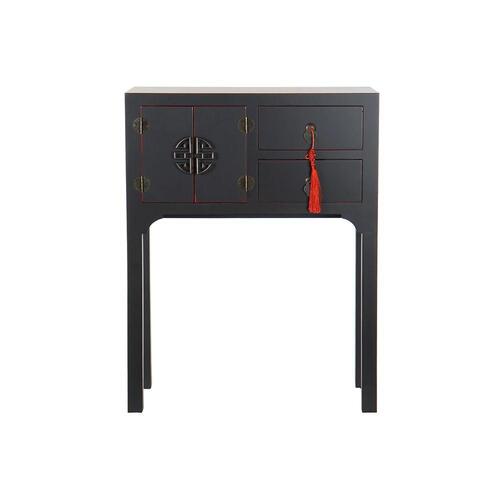 Konsol Sort Multifarvet Træ Gran Træ MDF 63 x 26 x 83 cm