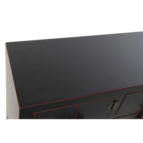 Konsol Sort Multifarvet Træ Gran Træ MDF 63 x 26 x 83 cm