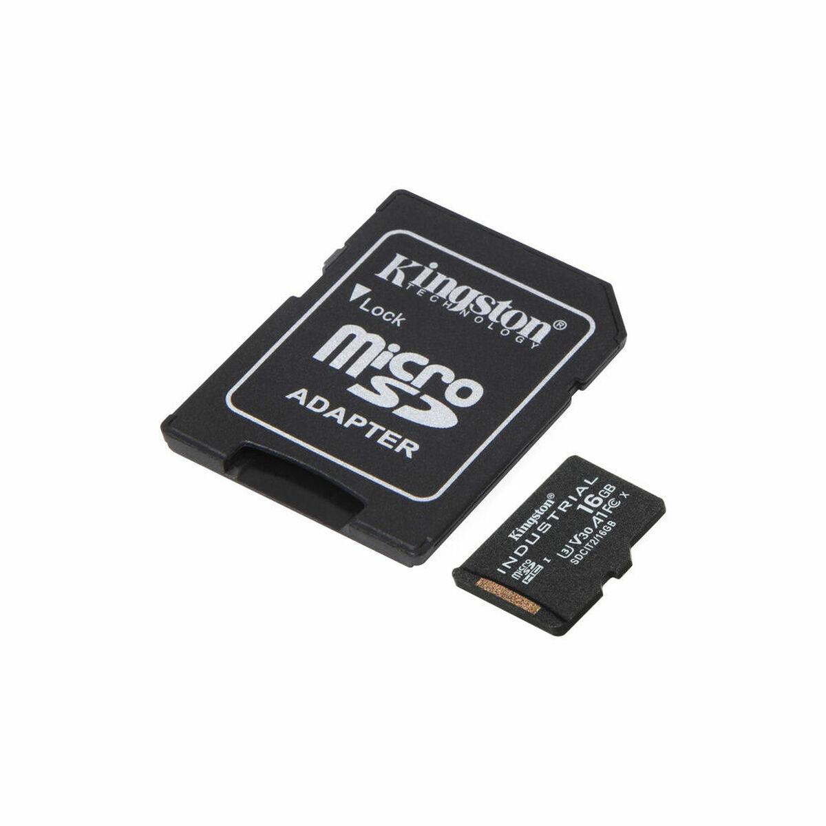 Mikro-SD-hukommelseskort med adapter Kingston Industrial 16GB 16 GB