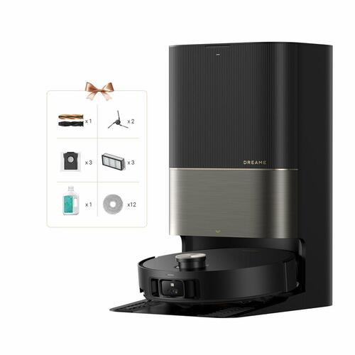 Dreame robotstøvsuger - 6400 mAh, sort, Wi‑Fi
