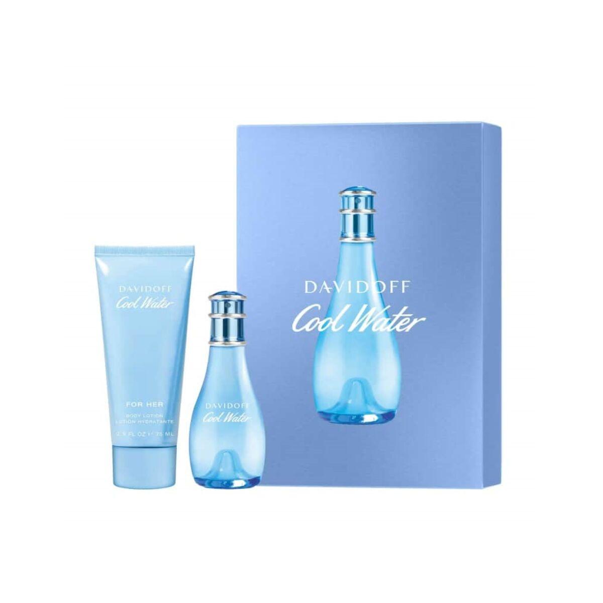 Davidoff Cool Water - parfumesæt til kvinder EDT (30 ml + Body Lotion 75 ml)
